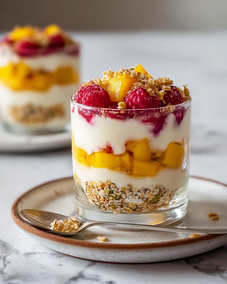Raspberry & Mango Yogurt Parfait Recipe