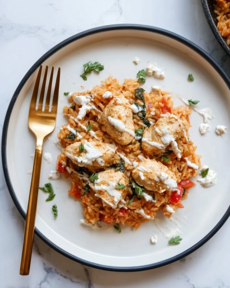 Greek Chicken Orzo Bake Recipe