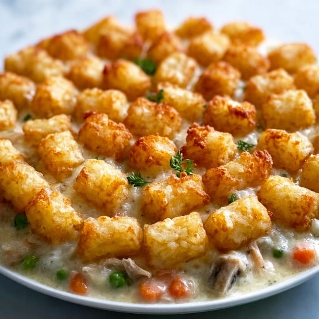 Tater Tot Chicken Pot Pie Recipe - Recipe Image