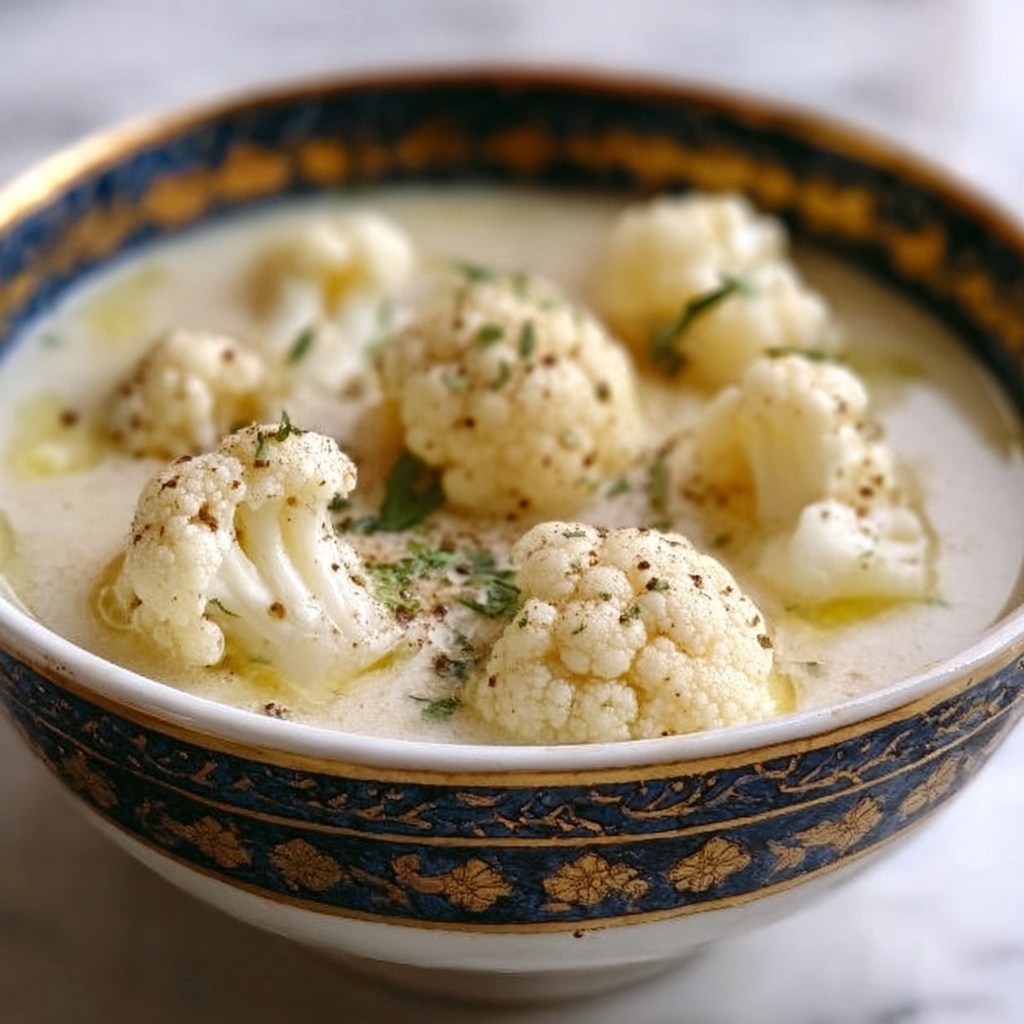 Mediterranean-Style Cauliflower Soup Recipe - Recipe Image