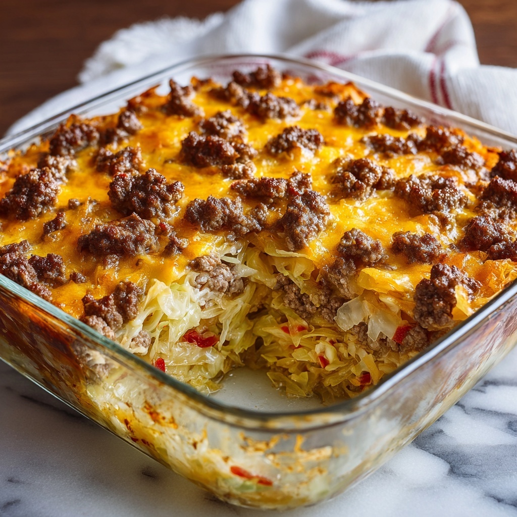 Southern Style Cabbage Beef Bake Recipe - Recipe Image