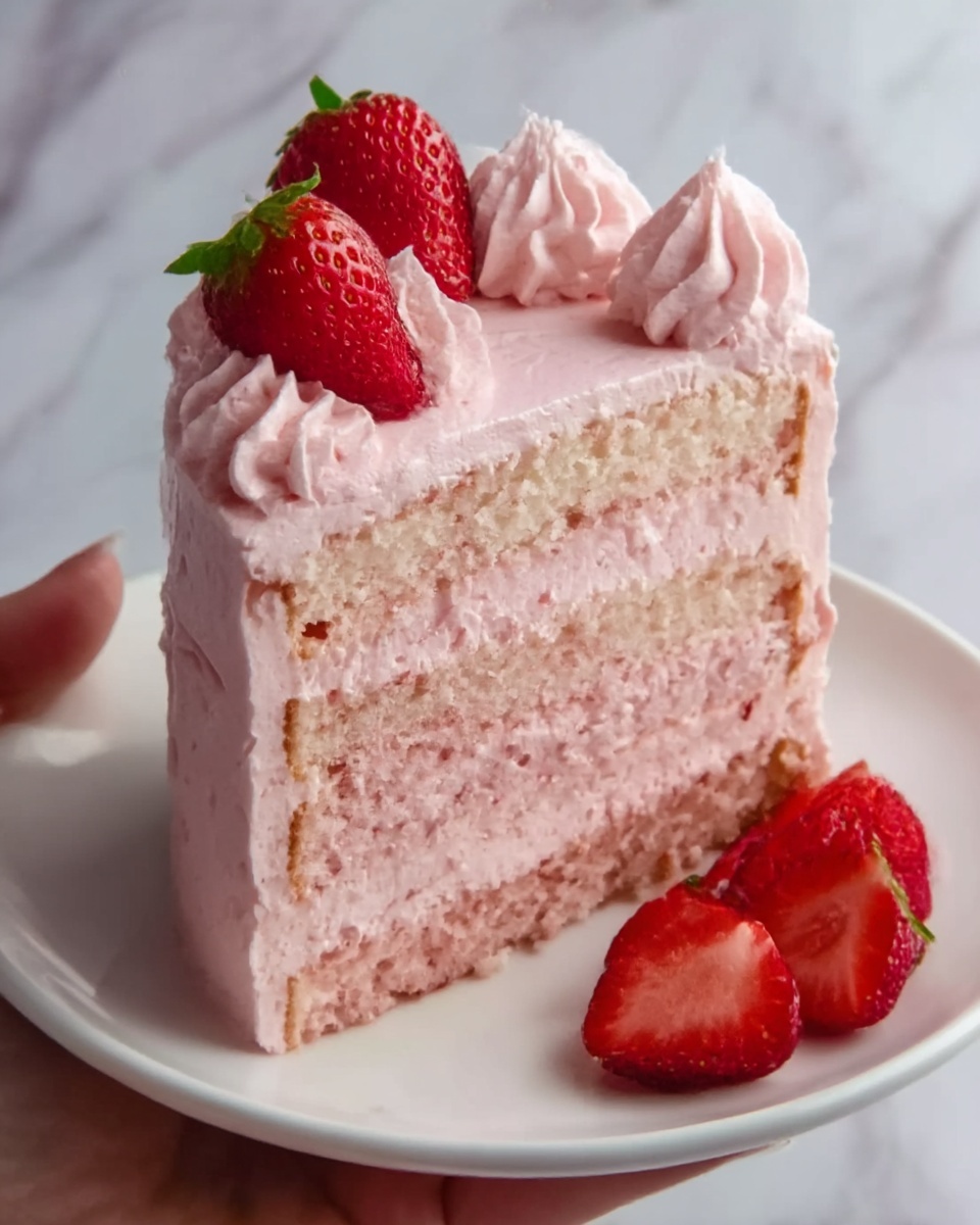 Best Strawberry Cake Ever Recipe - Recipe Image
