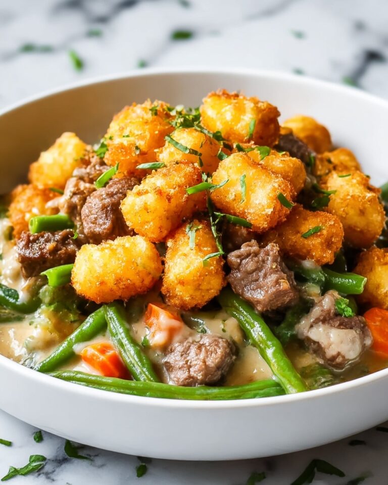 Green Bean Casserole with Tater Tots: Irresistibly Cozy Recipe