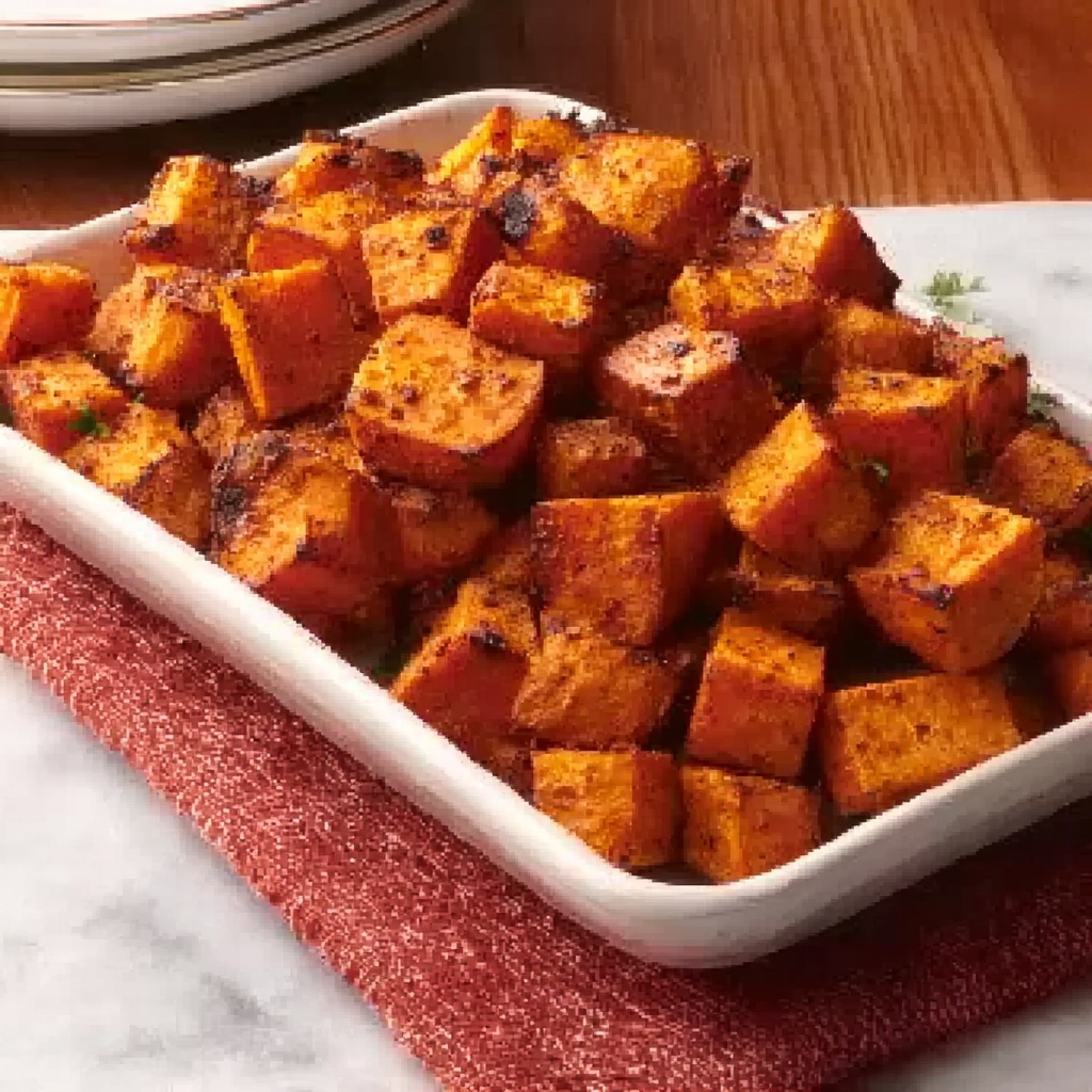 Easy Roasted Sweet Potato Bites Recipe - Recipe Image