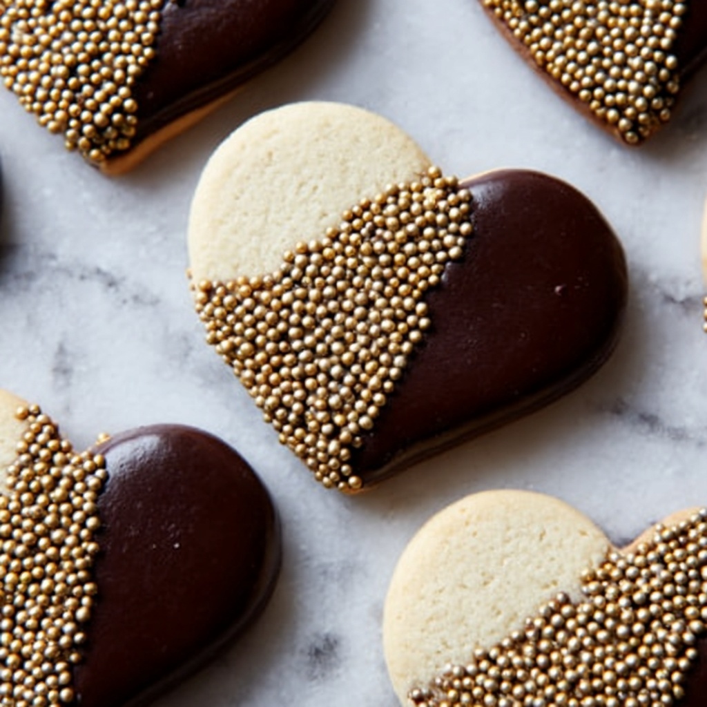 Festive Peppermint Creams with Dark Chocolate and Glitter Recipe - Recipe Image