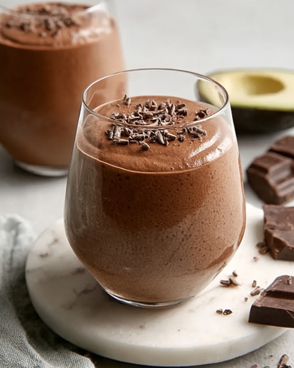 Avocado Chocolate Peanut Butter Smoothie Recipe - Recipe Image