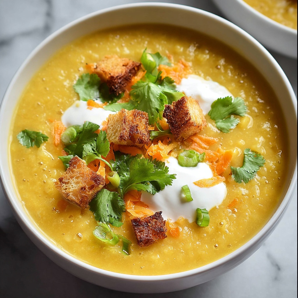 Creamy Mulligatawny Soup with Chicken and Curry Recipe - Recipe Image