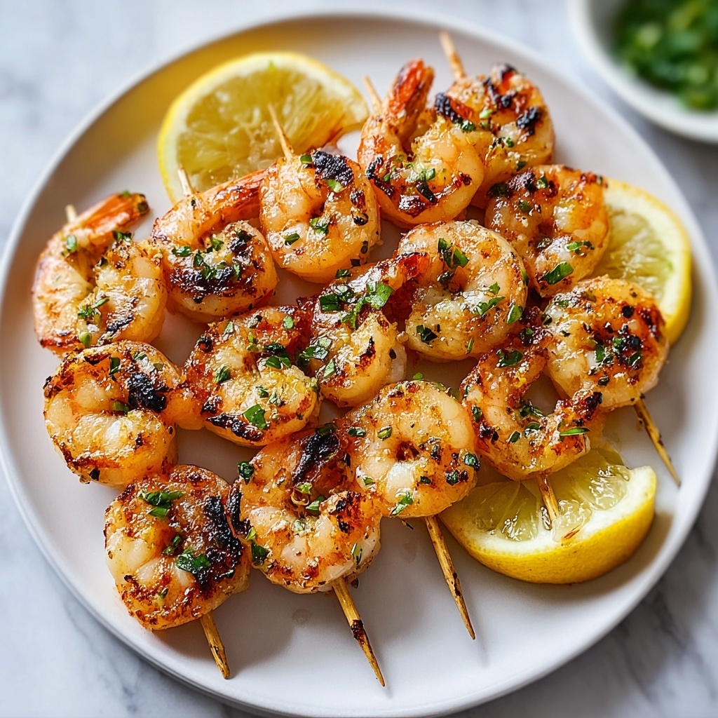 Zesty Garlic Shrimp Skewers Perfect for Your Next BBQ Recipe - Recipe Image