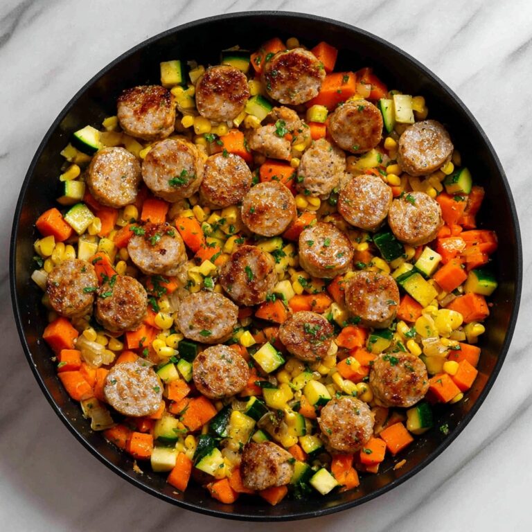 Roasted Chicken Sausage Veggie Skillet Recipe