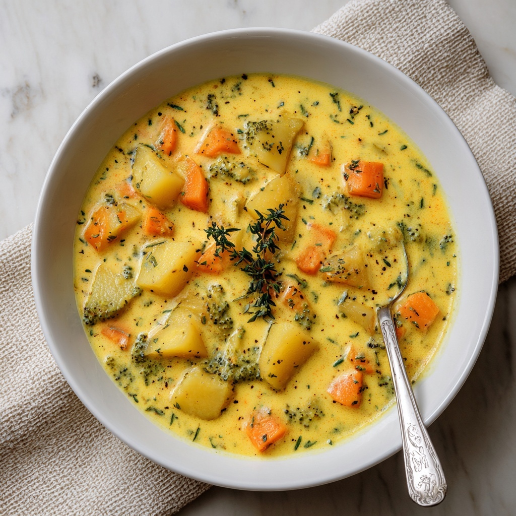 Broccoli Potato Cheese Soup Recipe - Recipe Image