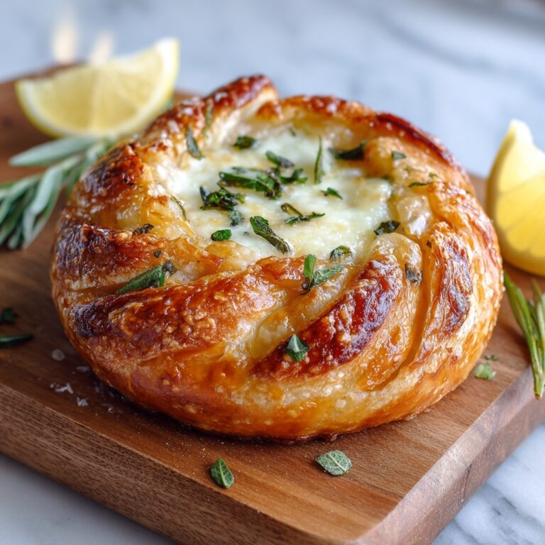 Lemon Curd Herbed Baked Brie Recipe