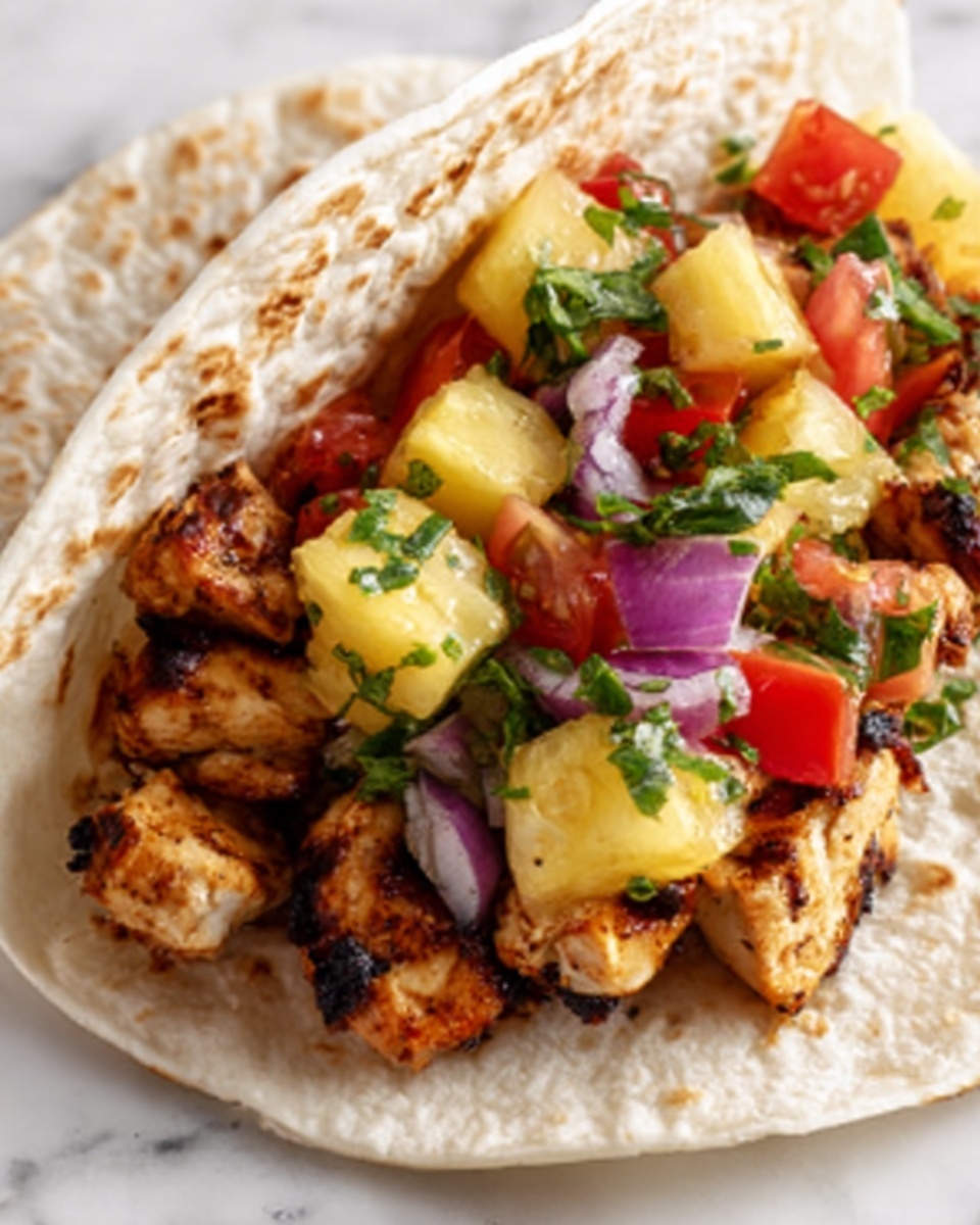 Chicken Tacos with Pineapple Salsa Recipe - Recipe Image