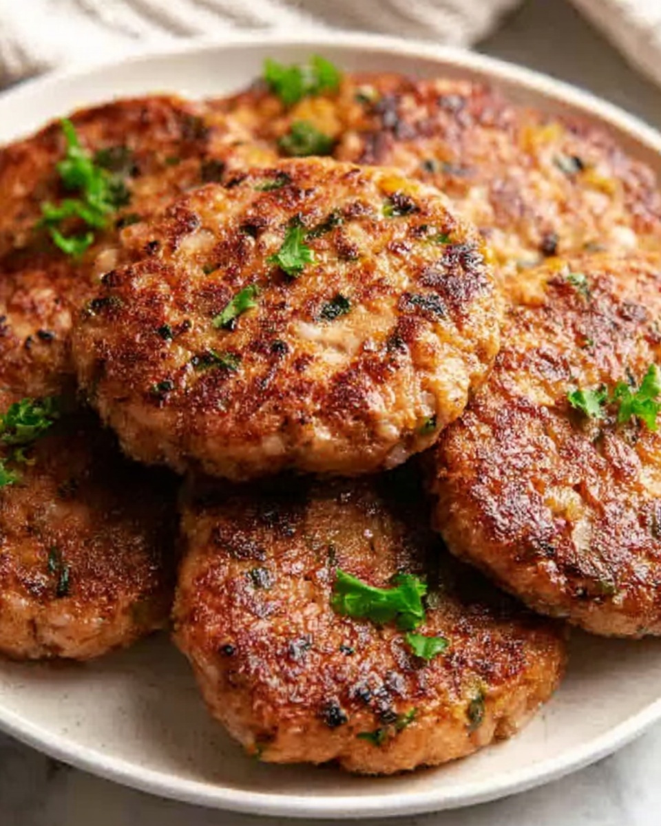 Mediterranean Chicken Patties Recipe - Recipe Image