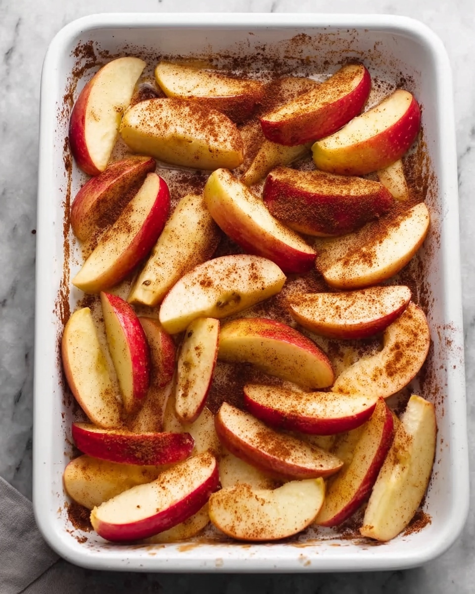 Baked Apple Slices with Cinnamon and Nutmeg Recipe - Recipe Image