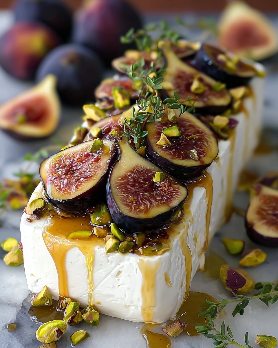 Honey Fig Pistachio Goat Cheese Appetizer Recipe - Recipe Image