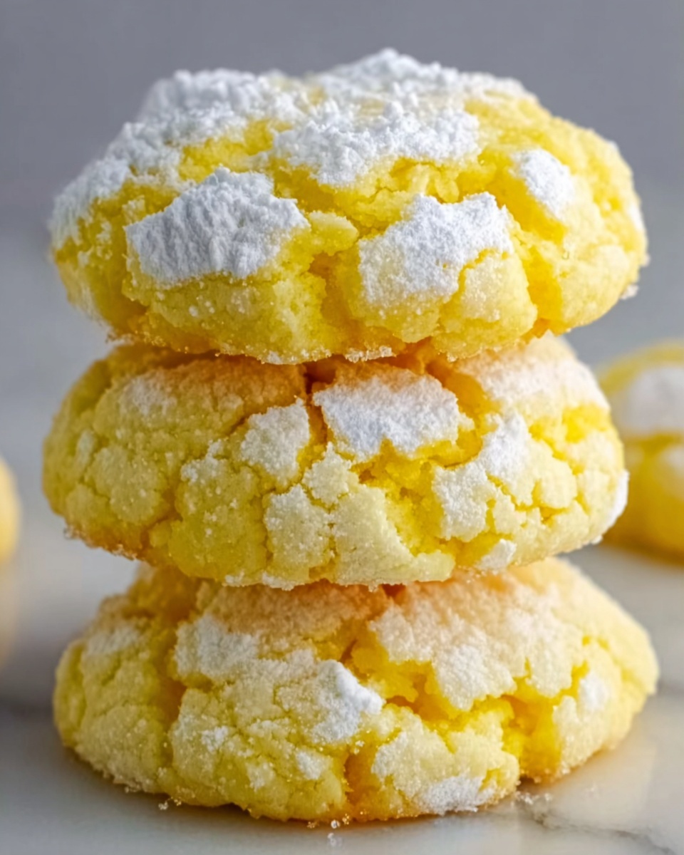 Lemon Gooey Butter Cookies Recipe - Recipe Image