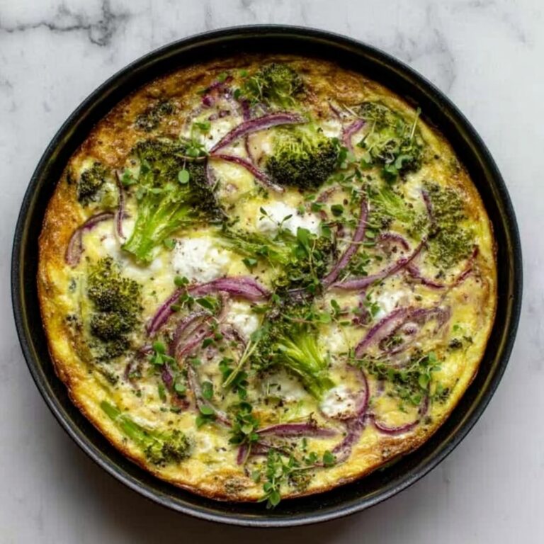 Broccolini, Bacon, and Feta Oven-Baked Frittata Recipe