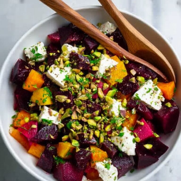 Orange Beet Salad with Feta and Pistachios Recipe