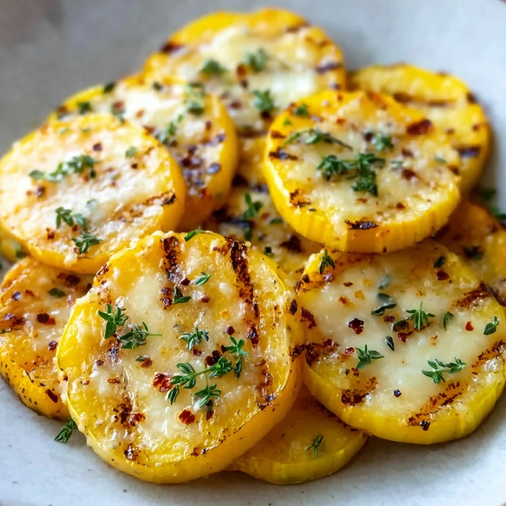 Crispy Baked Cheesy Squash Rounds Recipe - Recipe Image