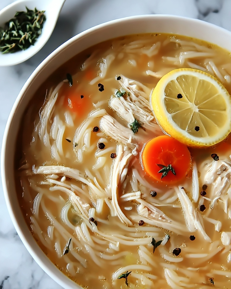 Mediterranean Lemon Chicken Soup Recipe - Recipe Image