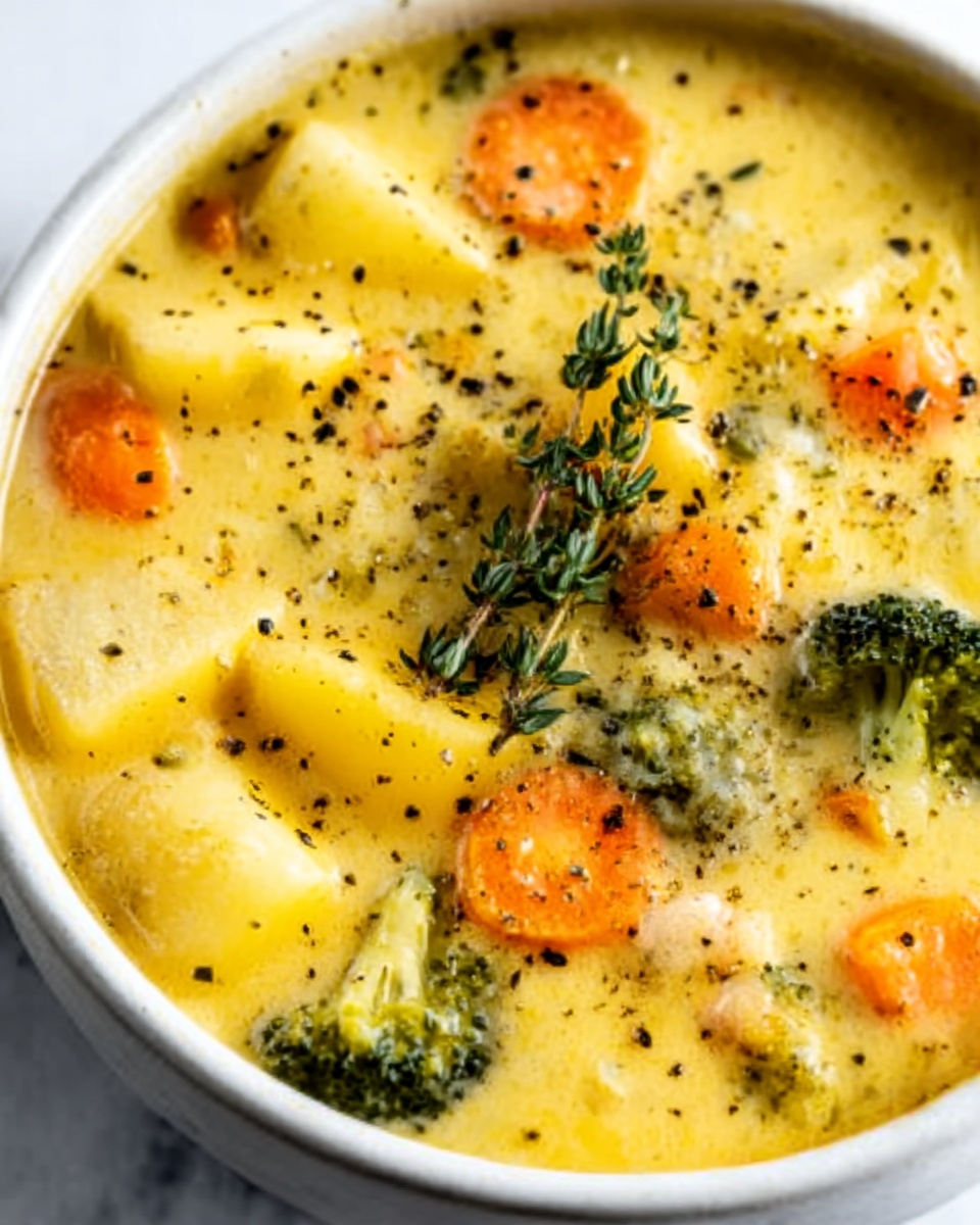 Broccoli Potato Cheese Soup Recipe - Recipe Image