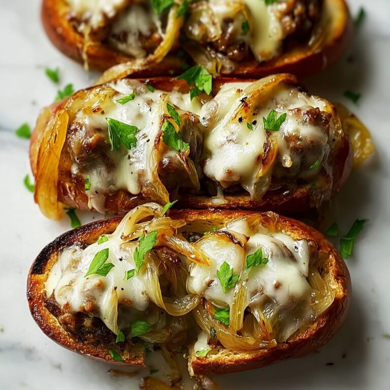 Cheesy French Onion Meatball Subs Recipe