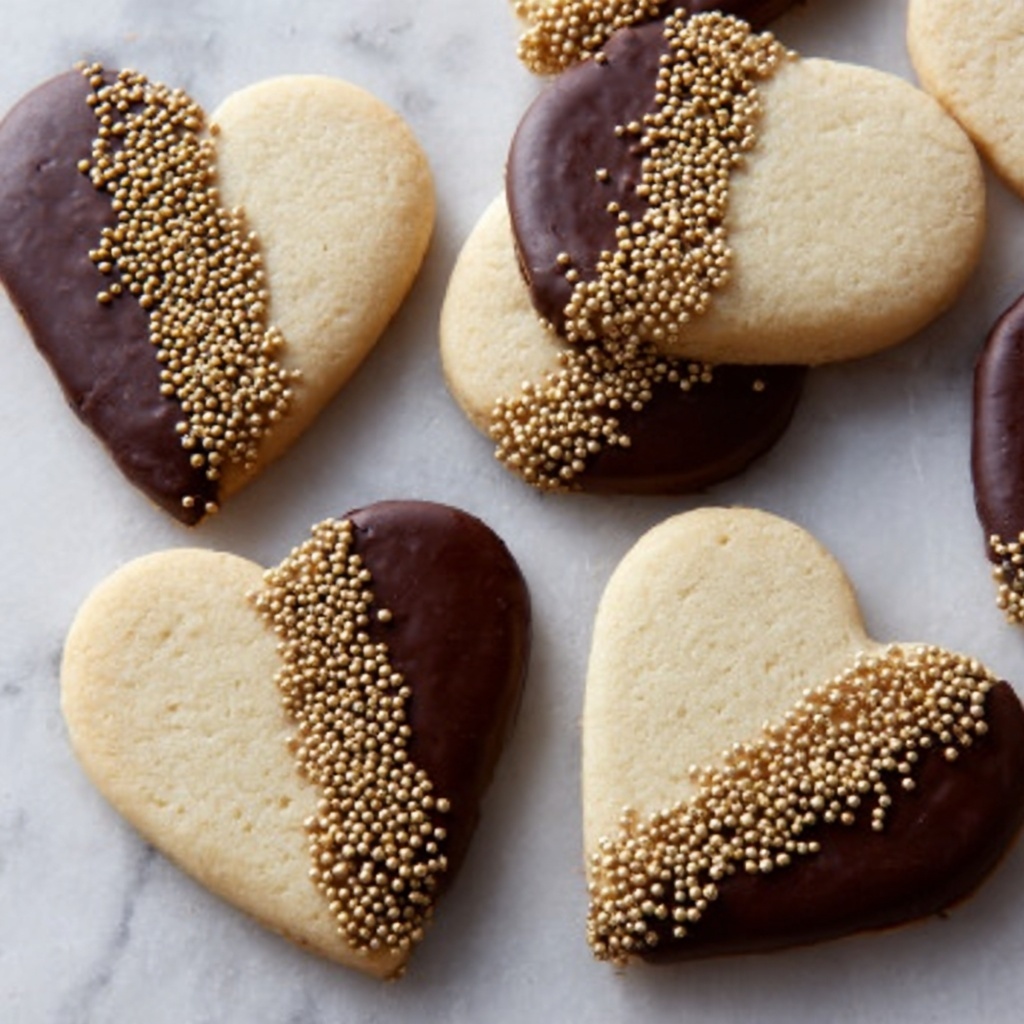 Festive Peppermint Creams with Dark Chocolate and Glitter Recipe - Recipe Image
