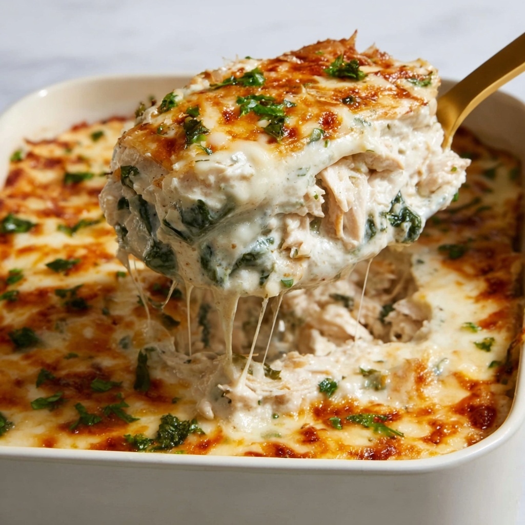 Spinach Artichoke Chicken Casserole Recipe - Recipe Image