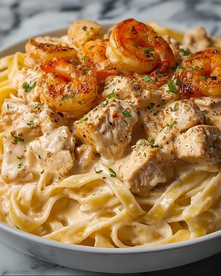 Creamy Cajun Shrimp and Chicken Pasta Recipe