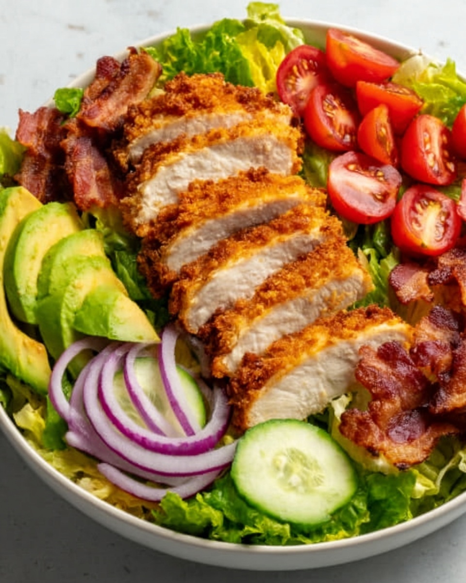 Honey Mustard Crispy Chicken Salad Recipe - Recipe Image