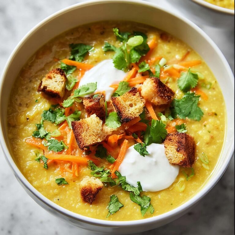 Creamy Mulligatawny Soup with Chicken and Curry Recipe