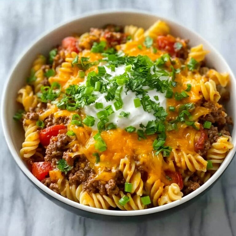 One Pot Beef Taco Pasta Recipe