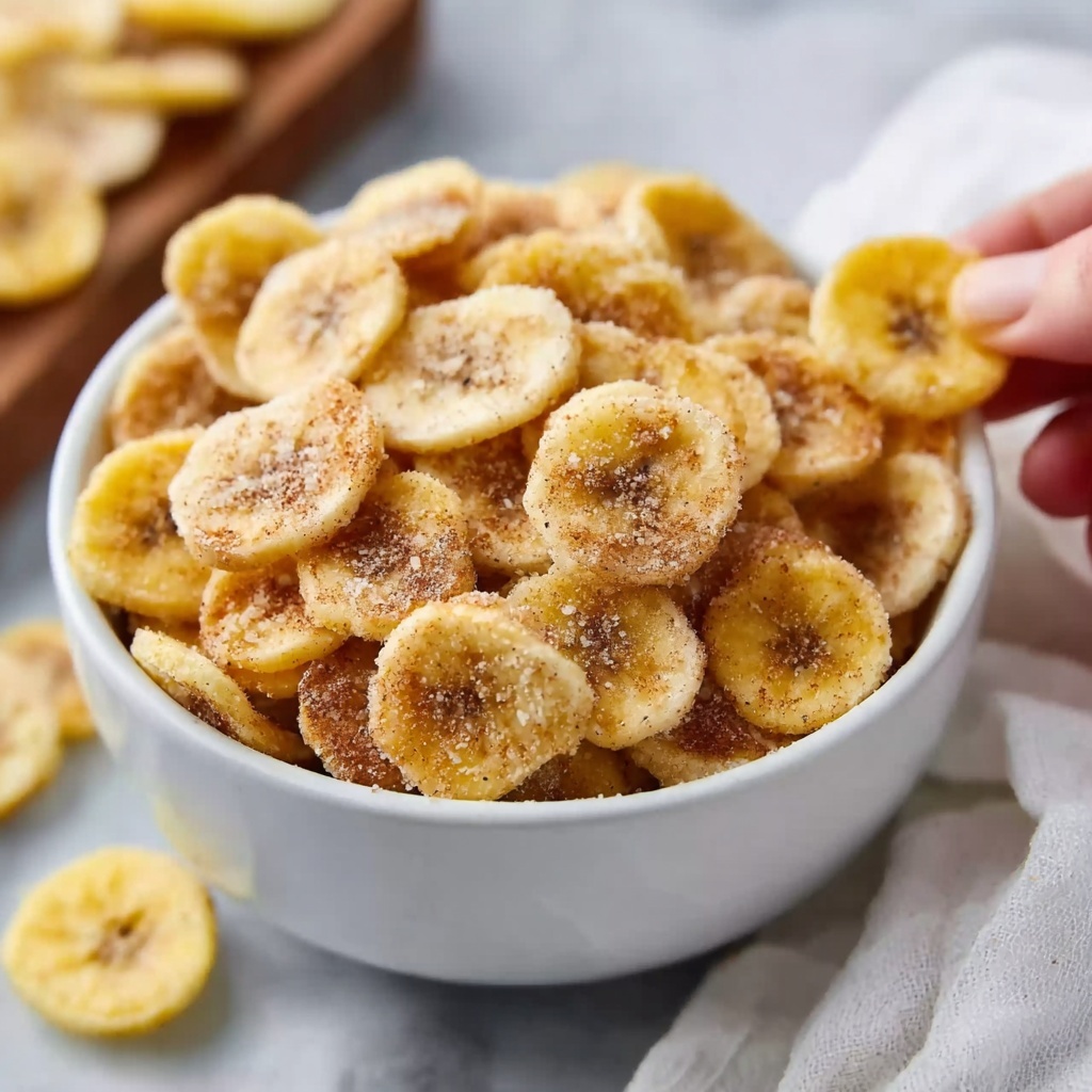 Cinnamon-Sugar Air Fryer Banana Chips Recipe - Recipe Image