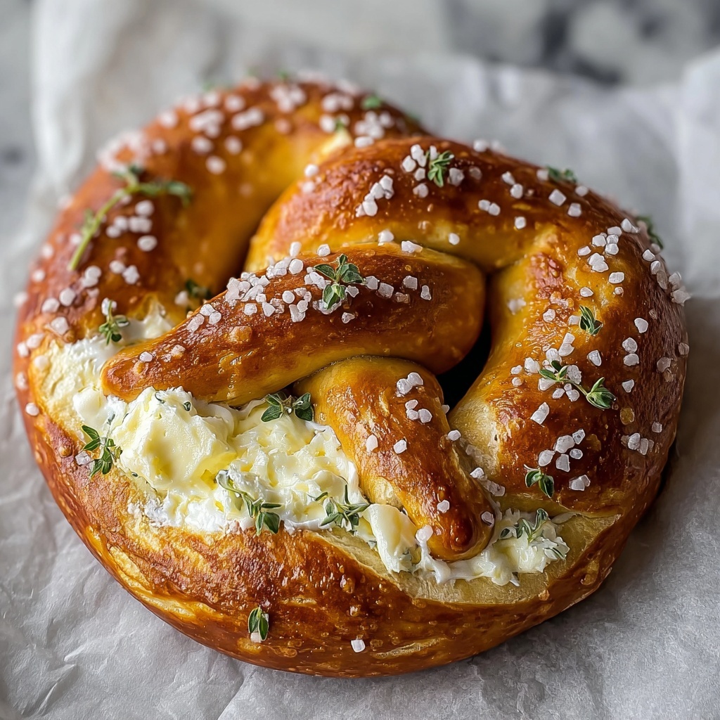 Mozzarella Stuffed Soft Pretzels with Rosemary and Parmesan Recipe - Recipe Image