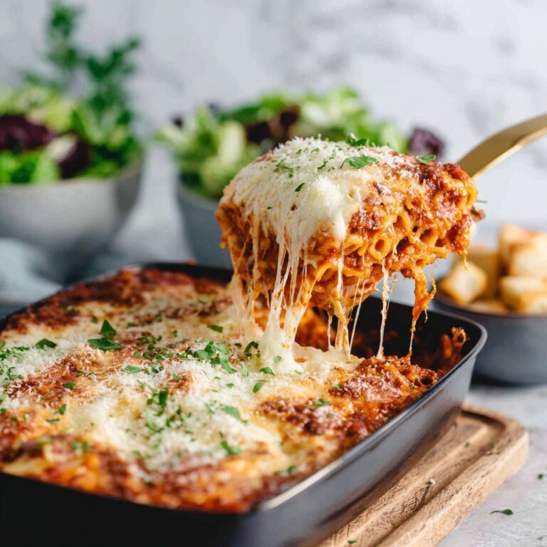 Cheesy Baked Rigatoni Recipe