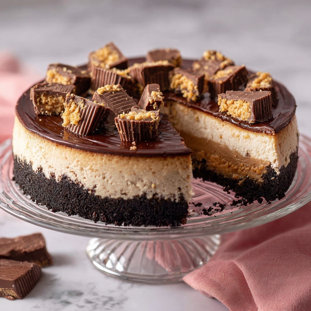Chocolate Peanut Butter Cheesecake Recipe - Recipe Image