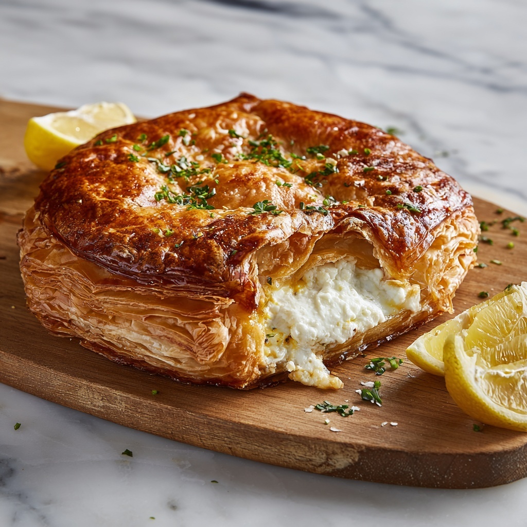 Lemon Curd Herbed Baked Brie Recipe - Recipe Image