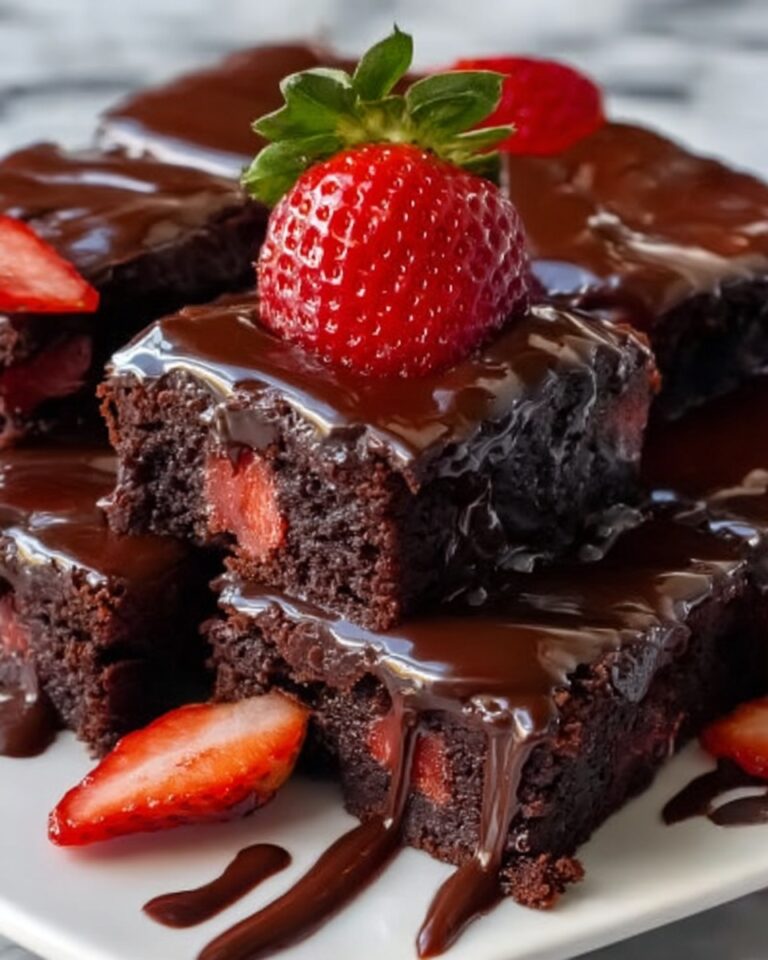 Chocolate Covered Strawberry Brownies Recipe