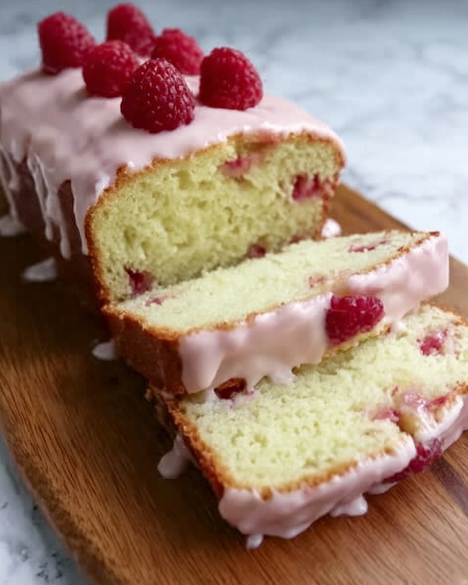 Raspberry Glazed Key Lime Cake Recipe - Recipe Image