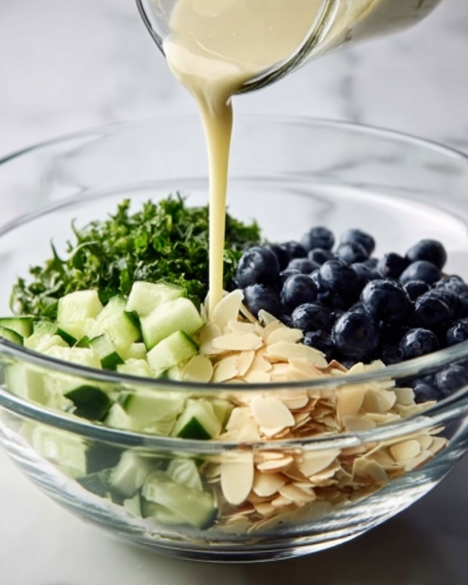 Cucumber Blueberry Salad with Lemon Mint Vinaigrette Recipe - Recipe Image