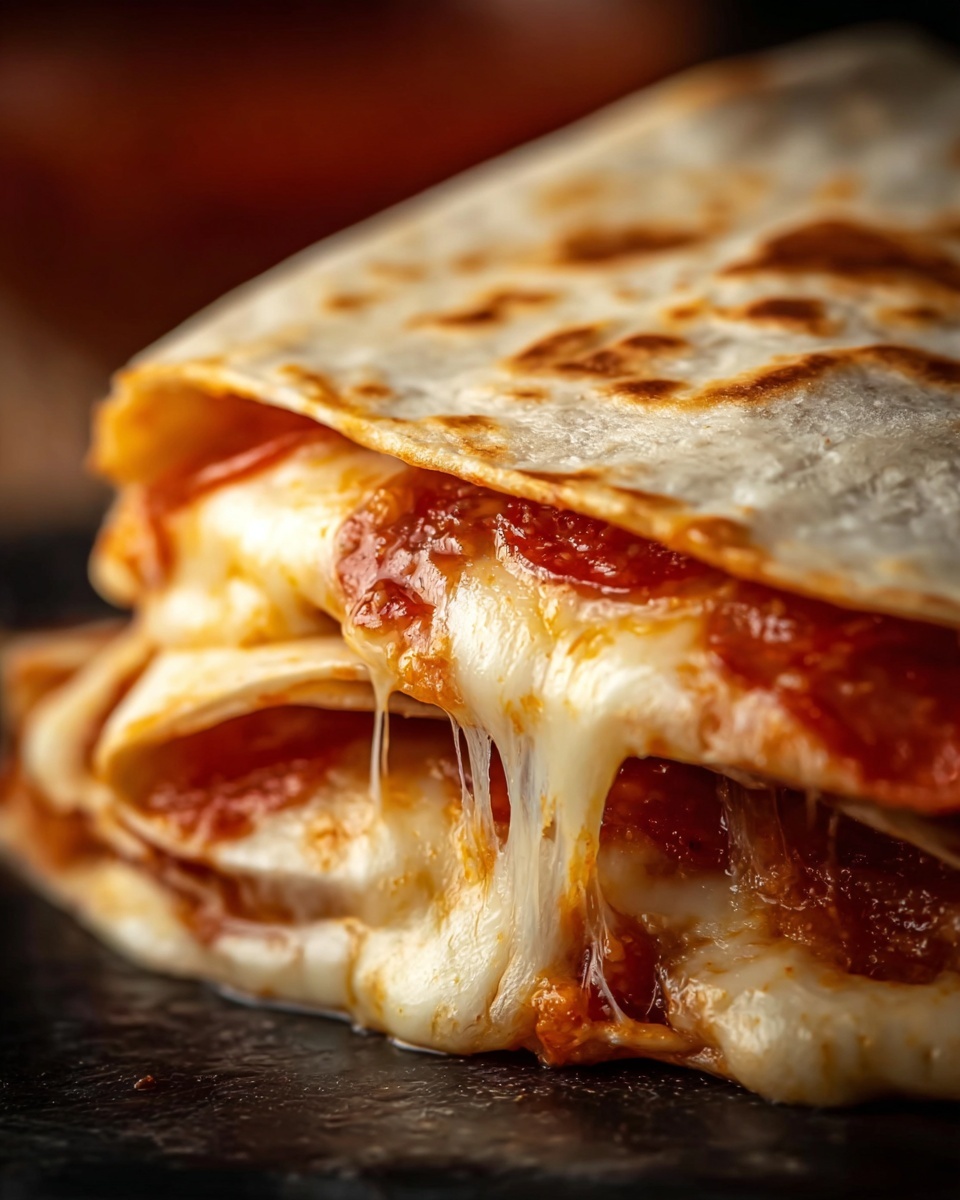 Pepperoni Pizza Quesadillas Recipe - Recipe Image