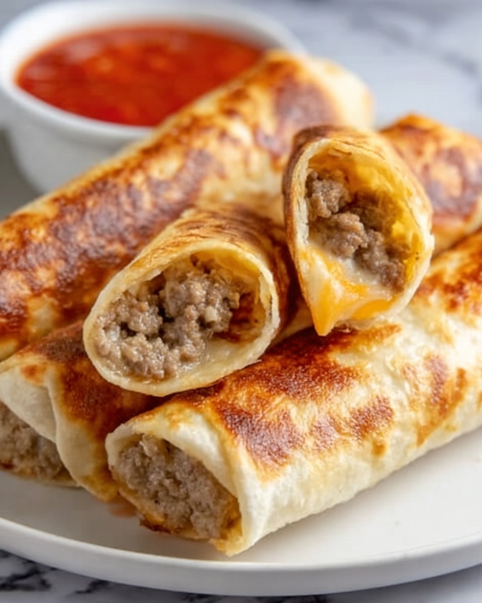 Breakfast Sausage and Egg Taquitos Recipe - Recipe Image