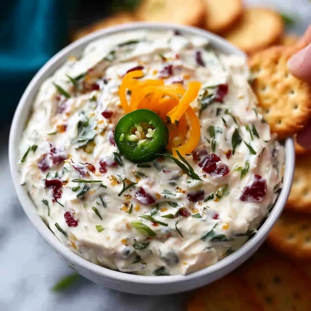 Holiday Cranberry Jalapeño Cream Cheese Dip Recipe - Recipe Image
