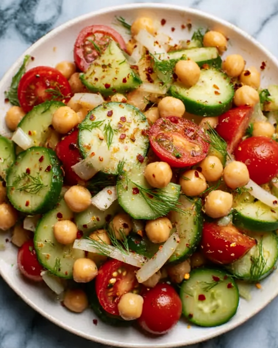 Chickpea Cucumber Salad Recipe - Recipe Image