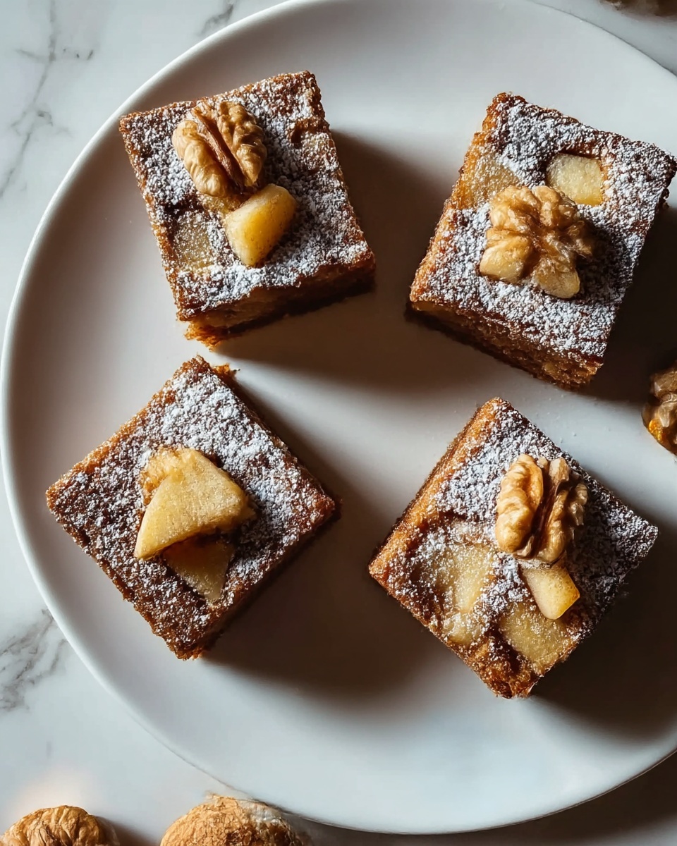 Chewy Spiced Apple Blondies Recipe - Recipe Image