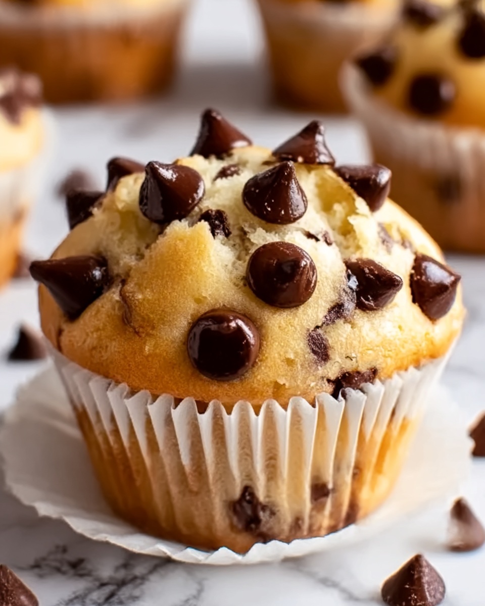 Bakery-Style Chocolate Chip Muffins Recipe - Recipe Image