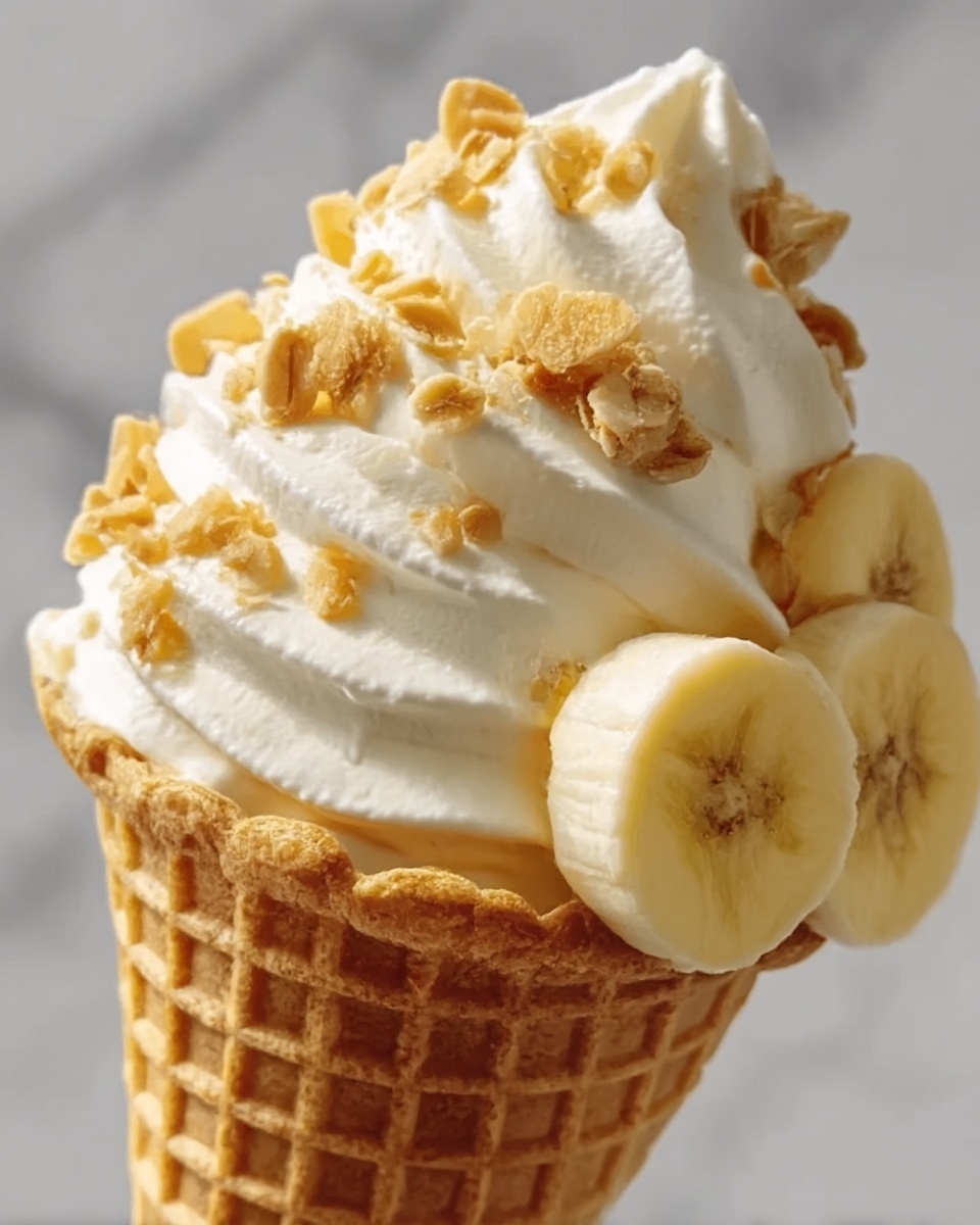 Banana Pudding Cheesecake Cones Recipe - Recipe Image