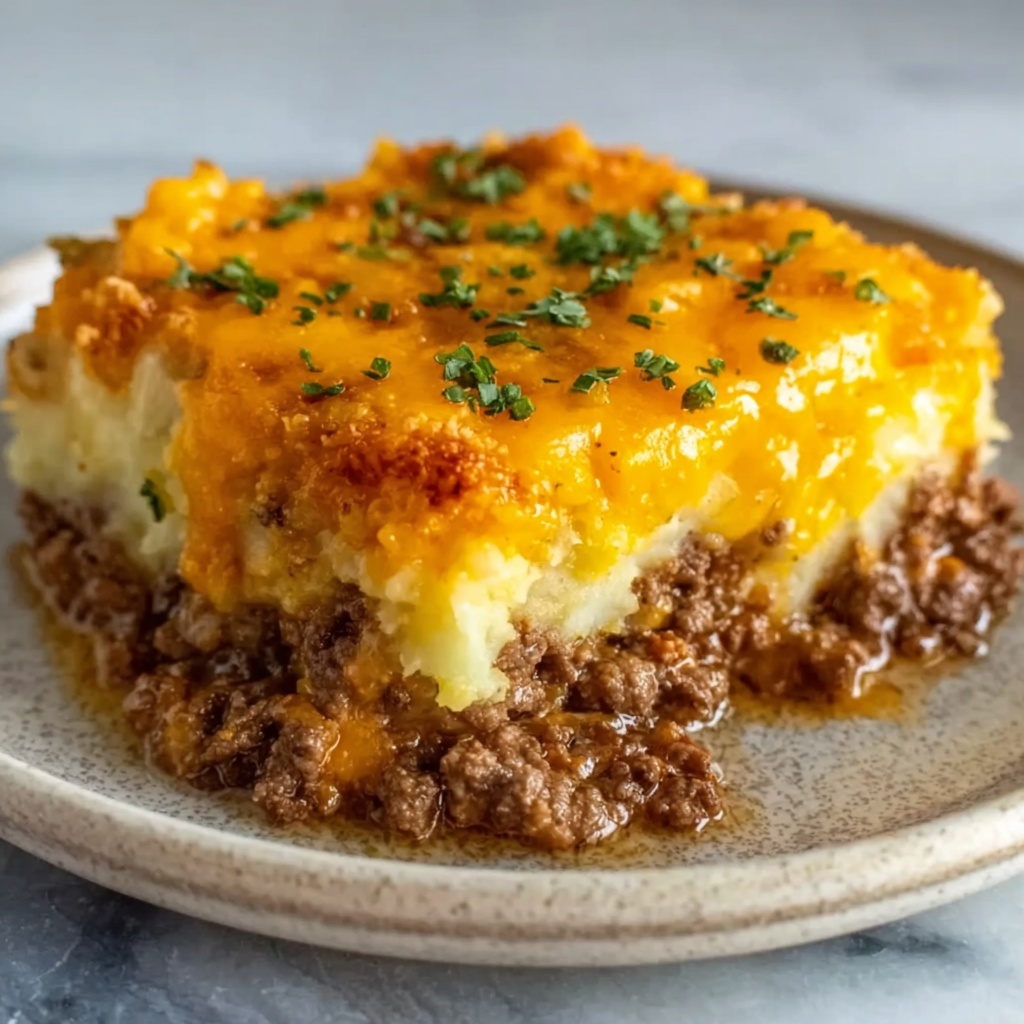 Cheesy Hamburger Hashbrown Casserole Recipe - Recipe Image