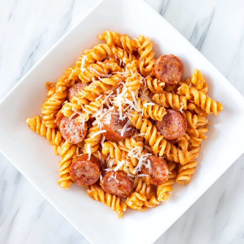 Creamy Smoked Sausage Pasta Recipe - Recipe Image