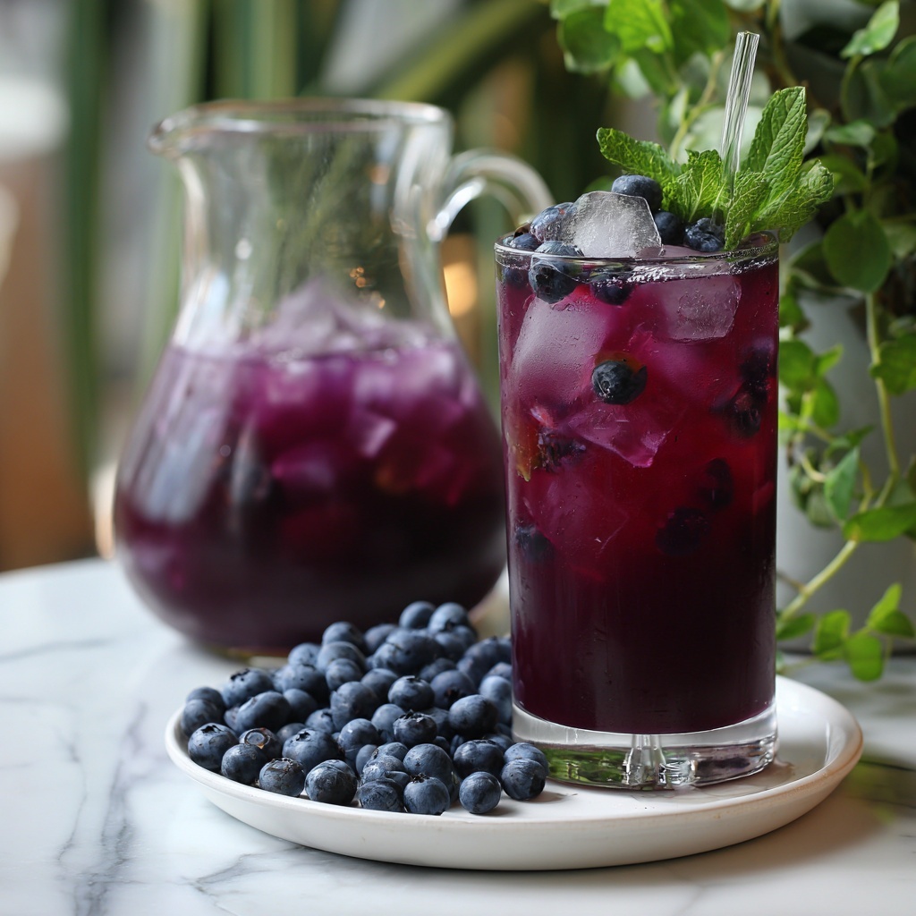 Blueberry Iced Tea Recipe - Recipe Image